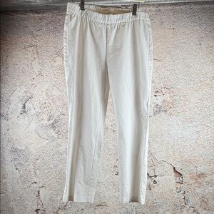 Eileen Fisher Women's White Chinos medium   C39
